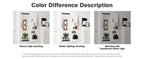 Wall-Mounted Full-Length Mirror - 47.6 x 15.7 Inch - White