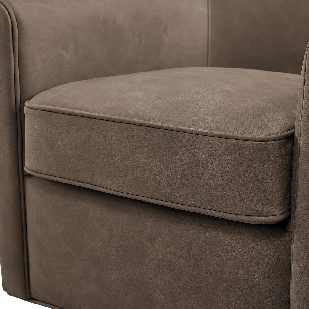 Westly Faux Leather Swivel Accent Chair