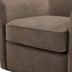 Westly Faux Leather Swivel Accent Chair