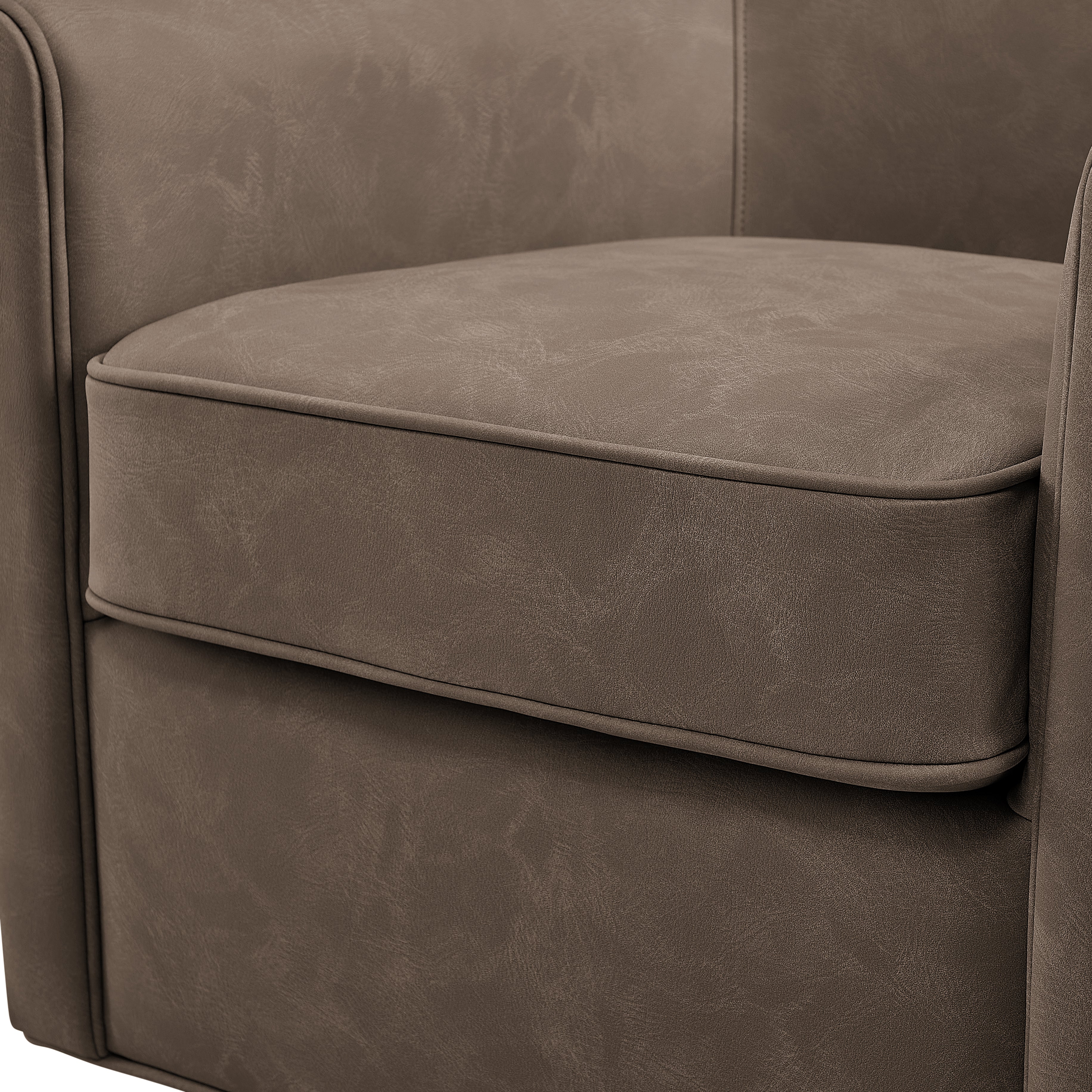 Westly Faux Leather Swivel Accent Chair