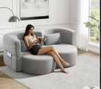 Folding Sofa Bed - Teddy Bear Fabric Sleeper