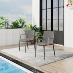 Summer 4pcs Modern Stackable Plastic Armchair Set
