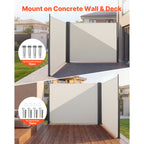 Retractable Side Awning, 71" x 236"