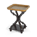 Natural and Black End Table