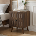 Medieval-Style Modern Double-Drawer Bedside Table