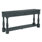 63" Long Console Table with Drawers and Shelf