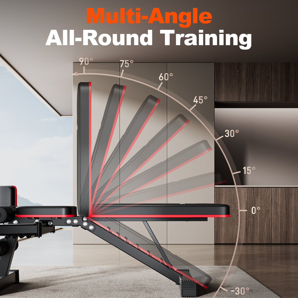 2-in-1 Weight Bench for Home Gym