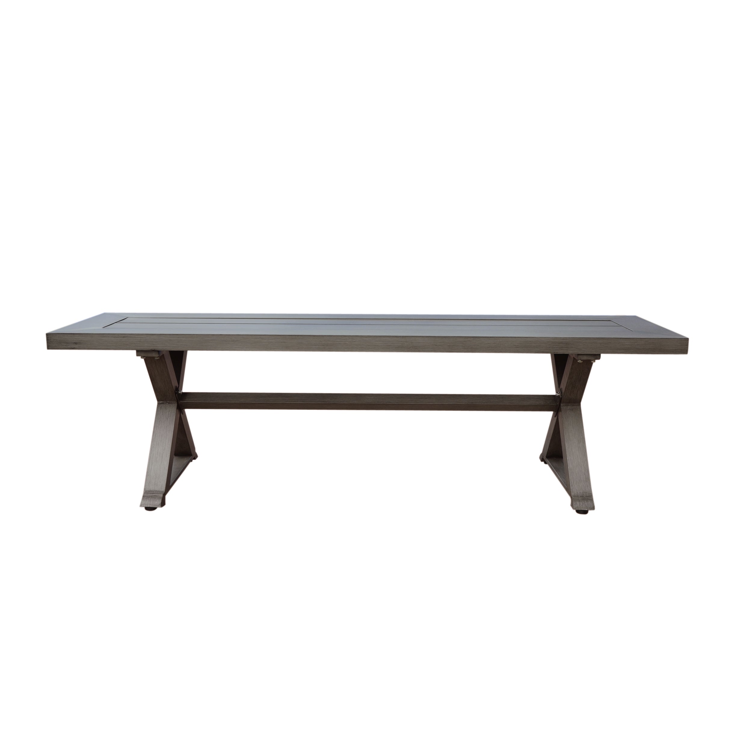 Modern Outdoor Aluminum Dining Bench