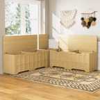 3-Piece L-Shaped Multifunctional Storage Bench