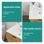 24"x18" White Rectangular Single Vanity Top