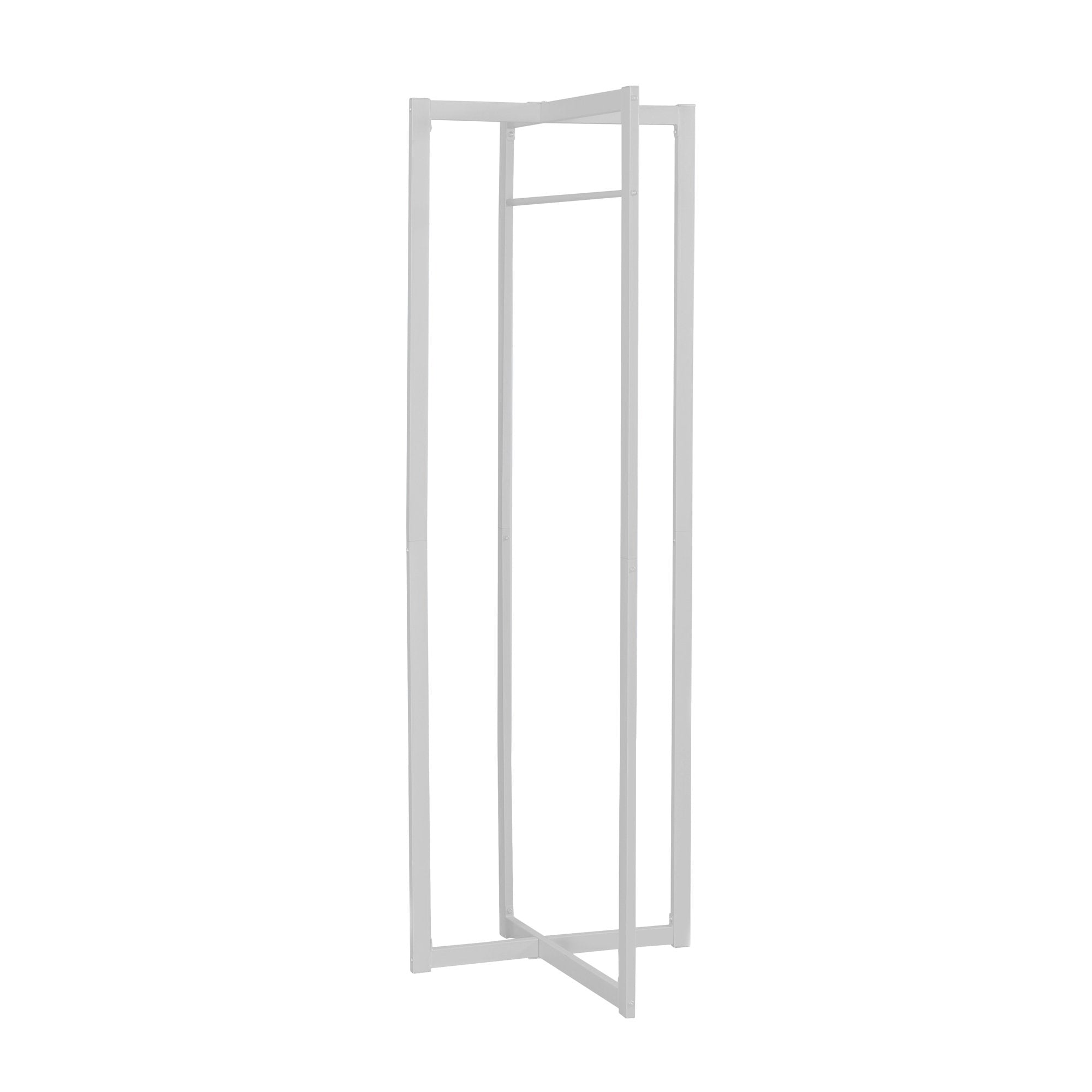 Coat Rack Hall Tree Free Standing Hanging Bar 72"h