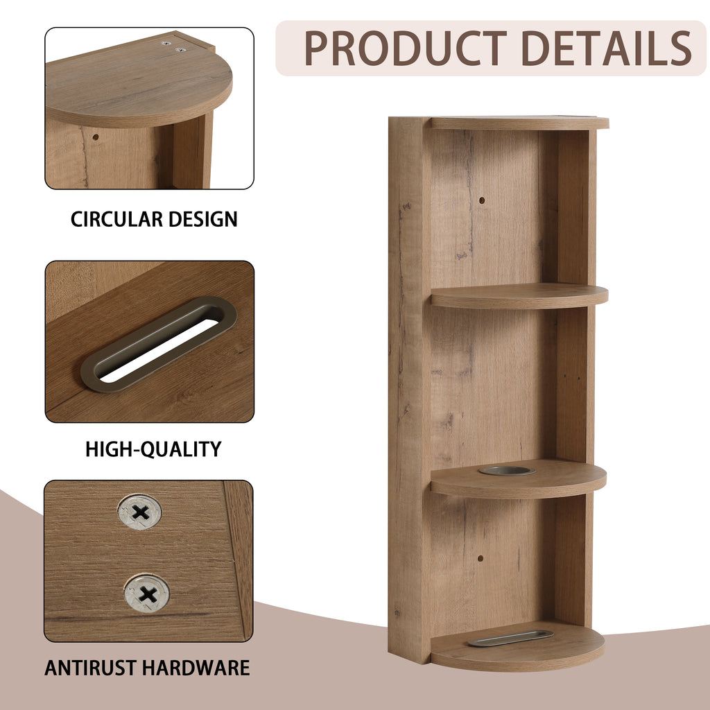 12" Bathroom Wall-Mounted Storage Rack