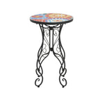 Outdoor Side Table in Colorful and Black