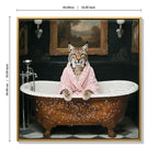 Tiger in Bathtub Wall Art Print Poster