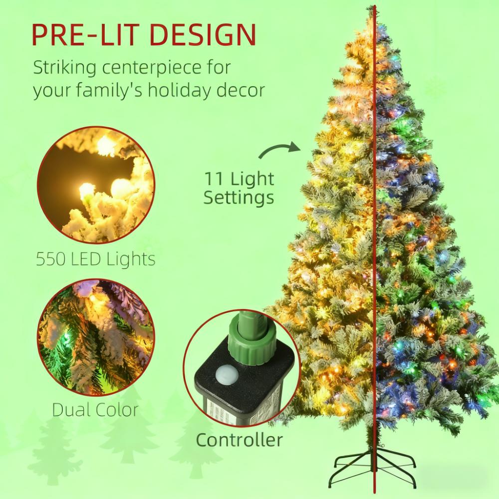 Artificial Snow Christmas Tree with Frosted Branches