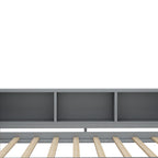 Twin Size Daybed with Trundle, Wood Frame and Storage