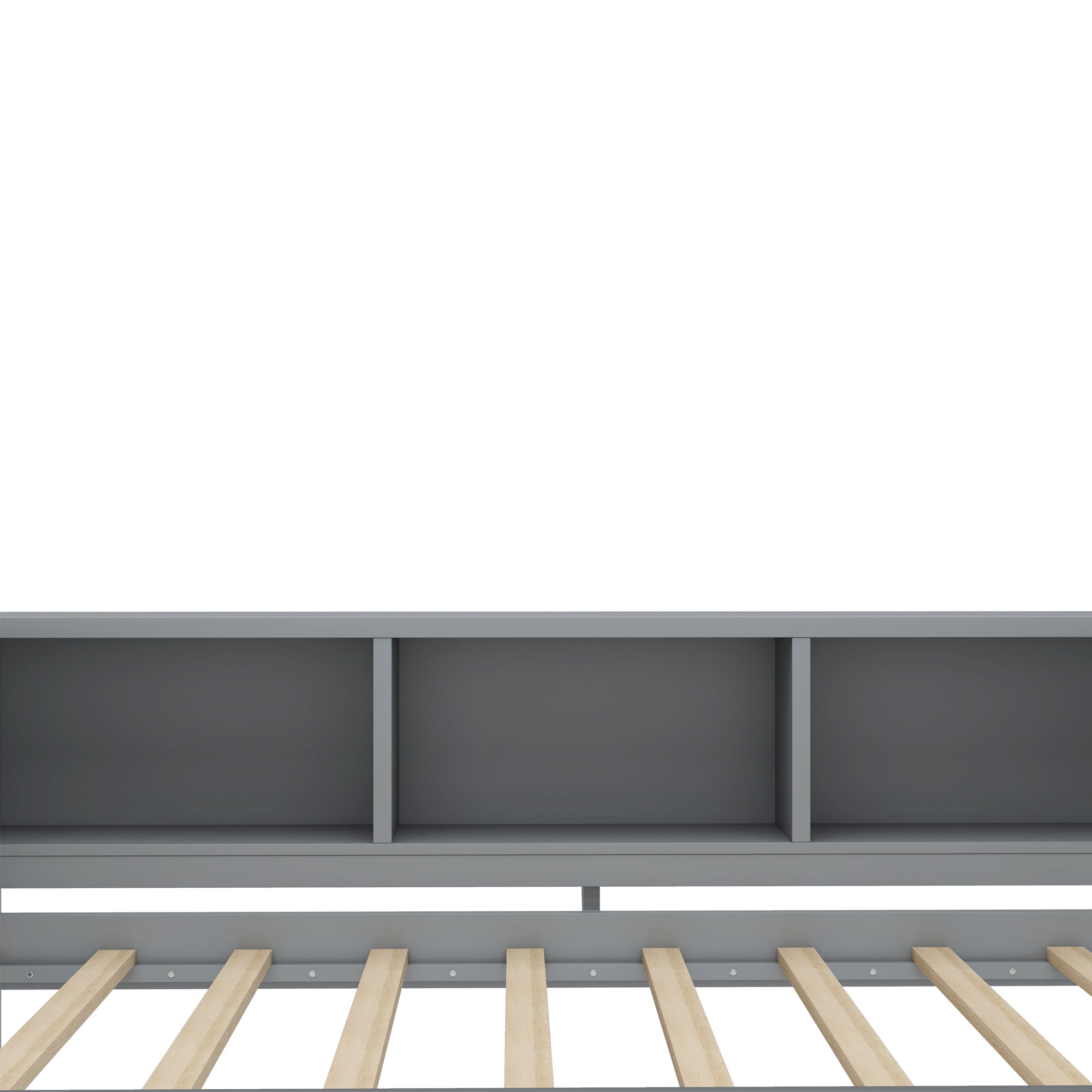 Twin Size Daybed with Trundle, Wood Frame and Storage