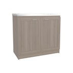 Utility Sink Cabinet - 36" H, 2 Doors, 2 Shelves