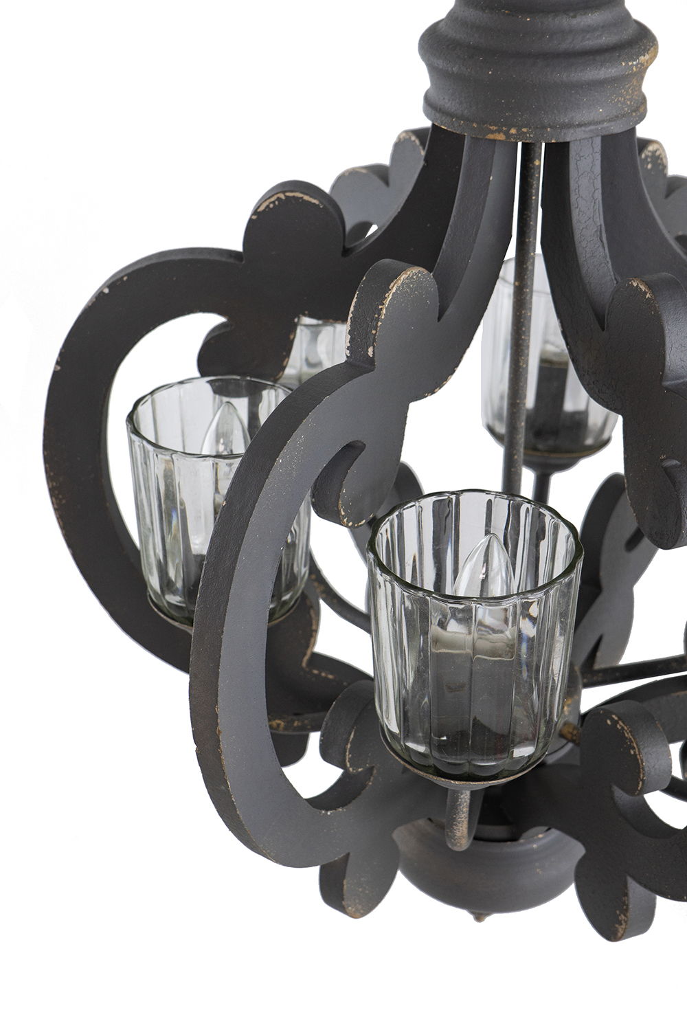 Farmhouse 6-Light Wood Chandelier Pendant Light Fixture