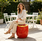 Pomegranate Fruit Stool - Oversized Resin Stool and Side Table