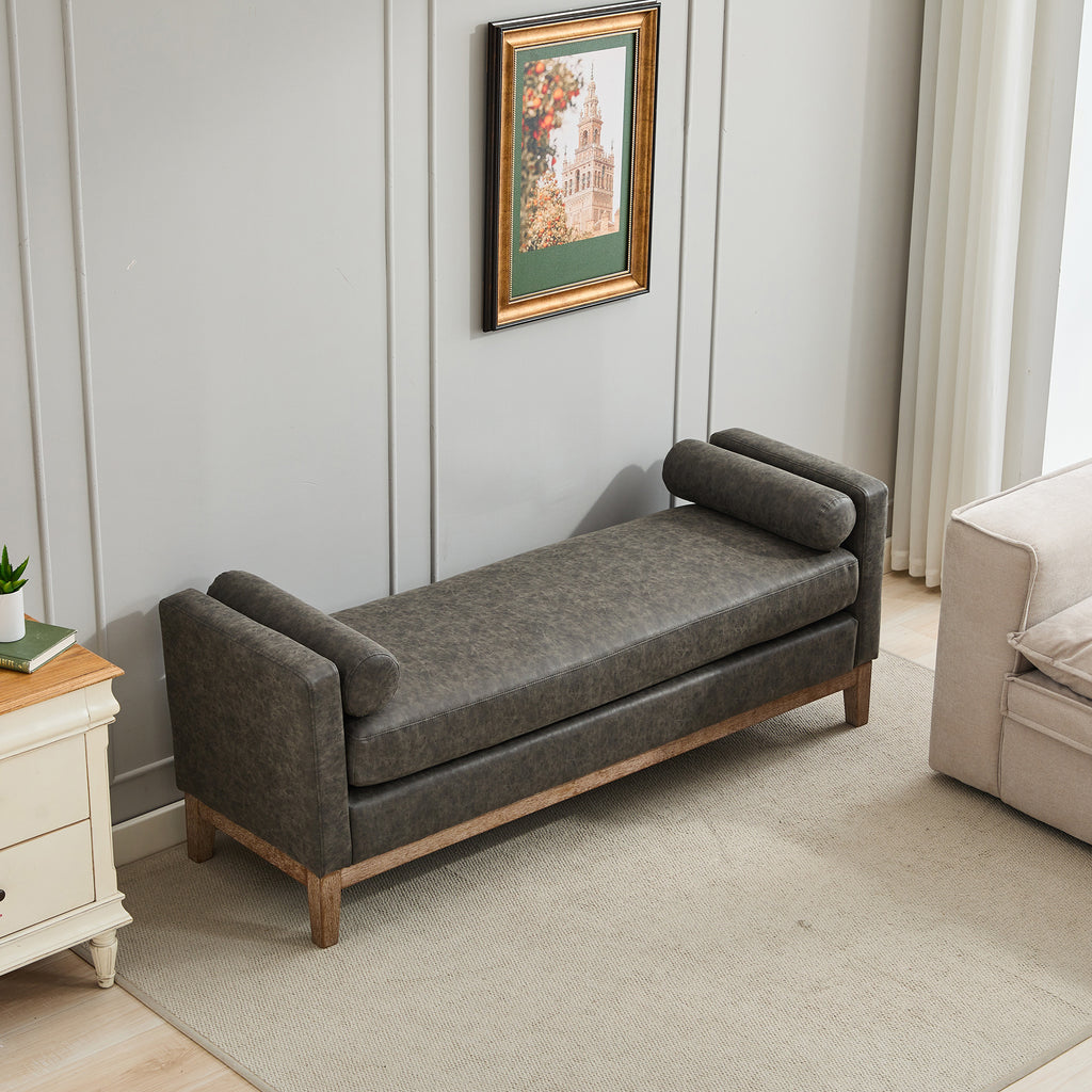 65.5"W Upholstered End of Bed Bench