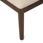 Set of 2 Compact Rubber Wood Dining Chairs
