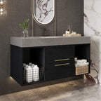 39.4 Inches Single Contemporary Floating Bathroom Vanity