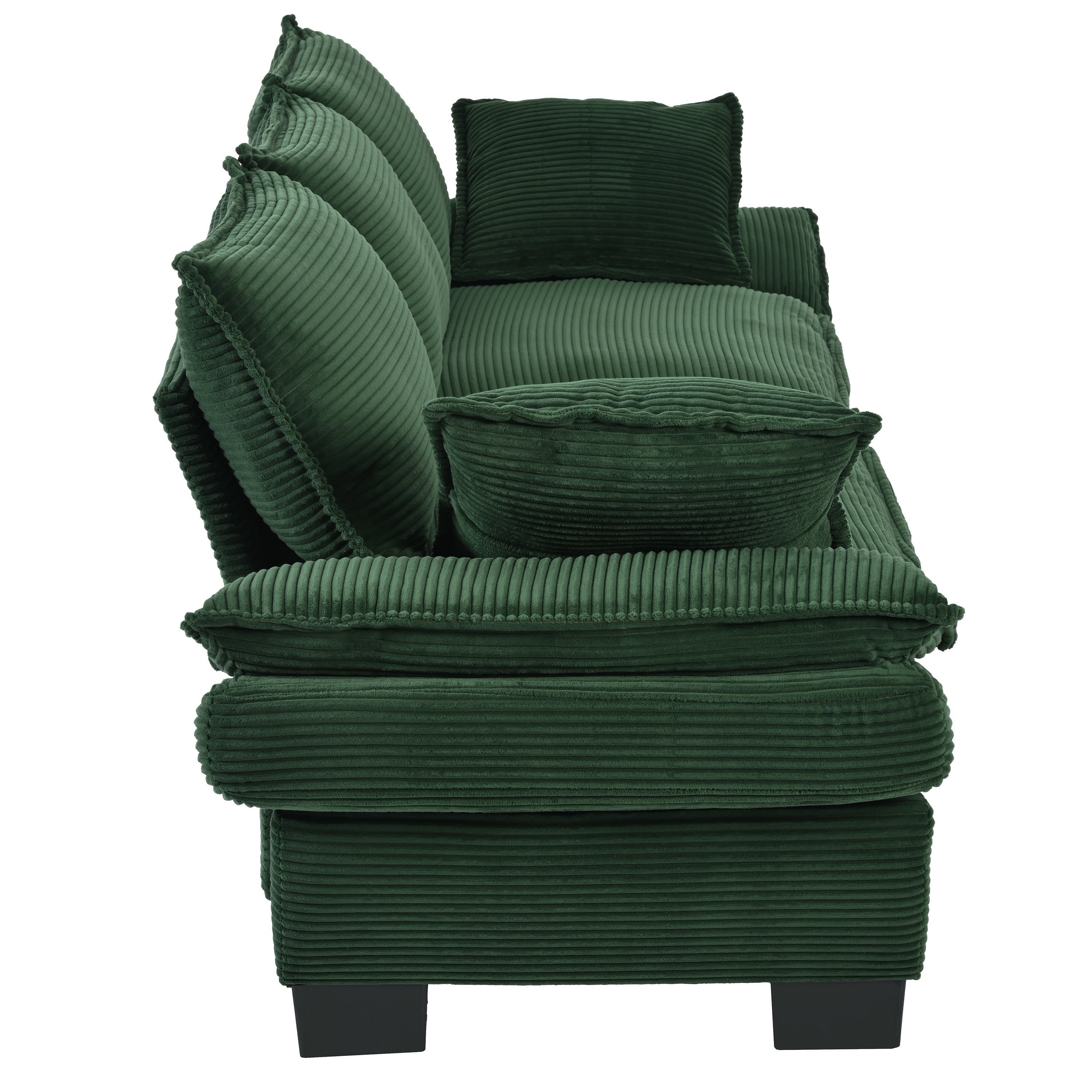 U-Style 85.4" Modern Curved Sofa