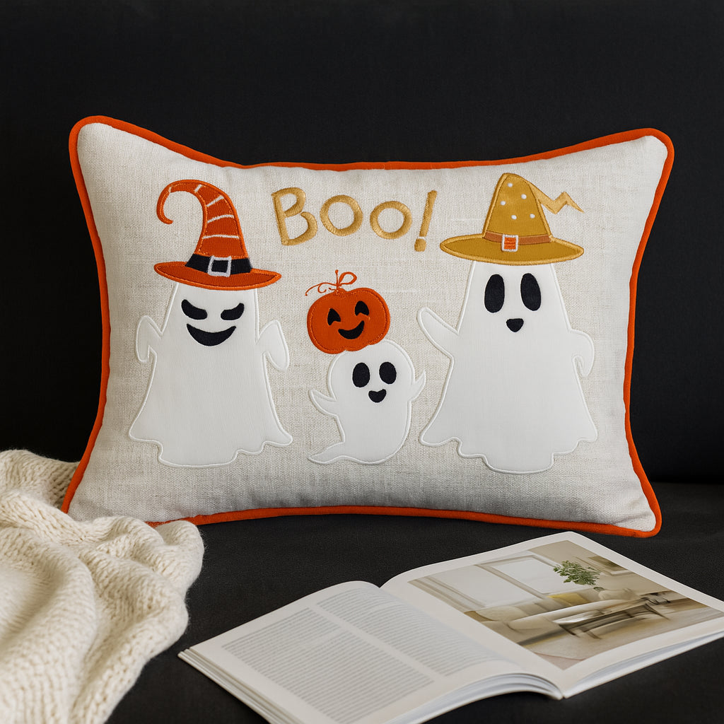 Halloween Boo Ghost Pillow