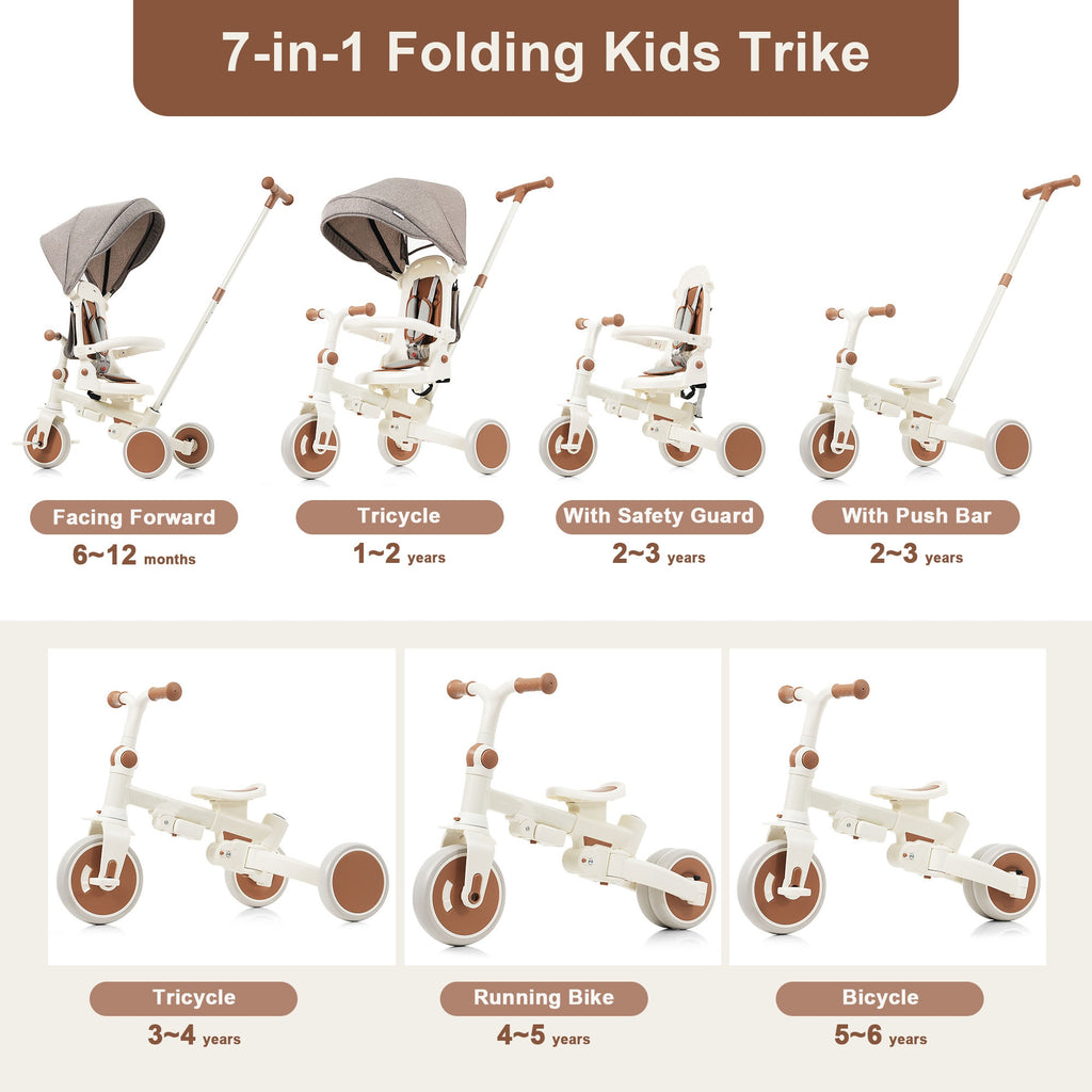 7 in 1 Baby Tricycle