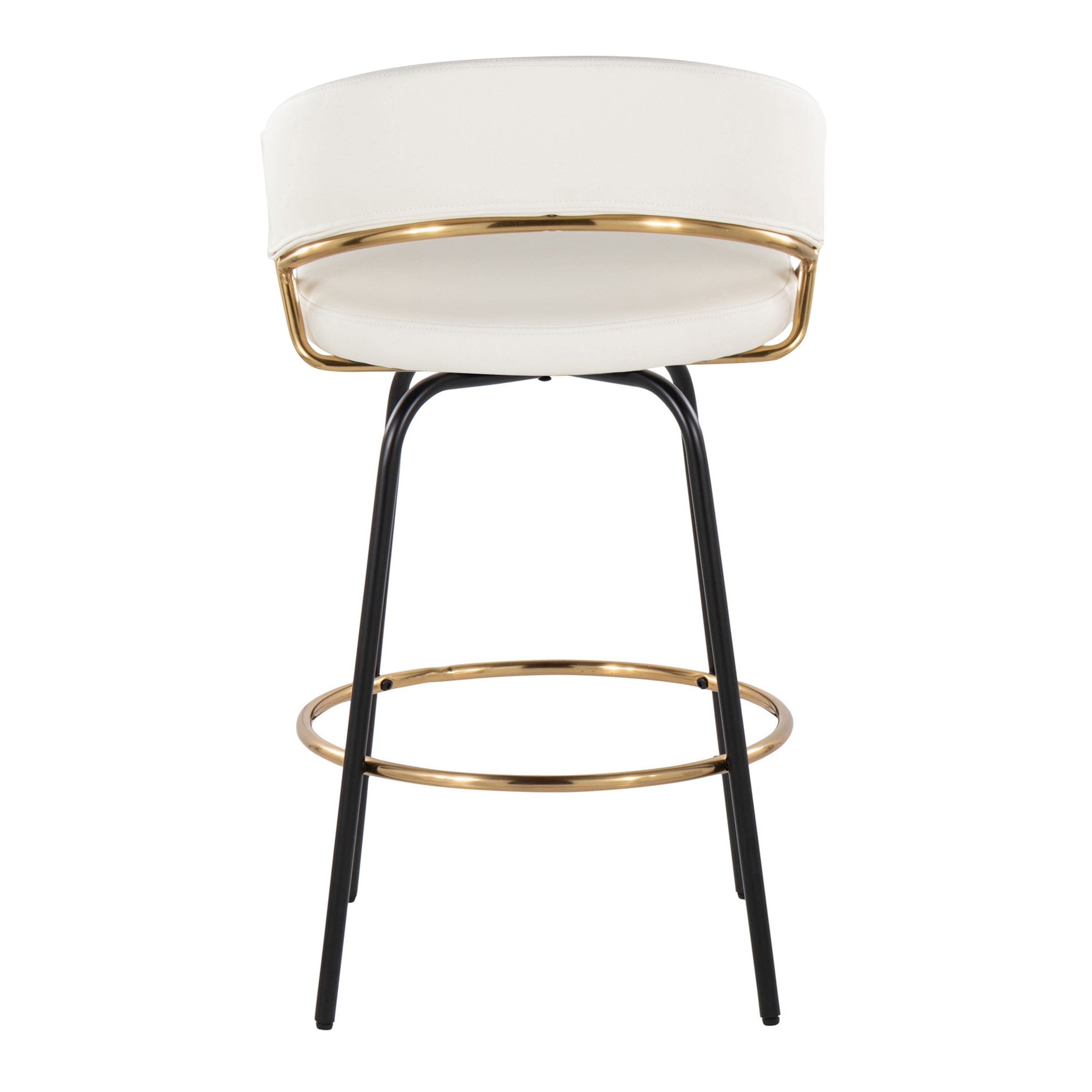 Jie 26" Fixed-Height Contemporary Counter Stool with Swivel