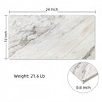 12x24 White Polished Marble Tile