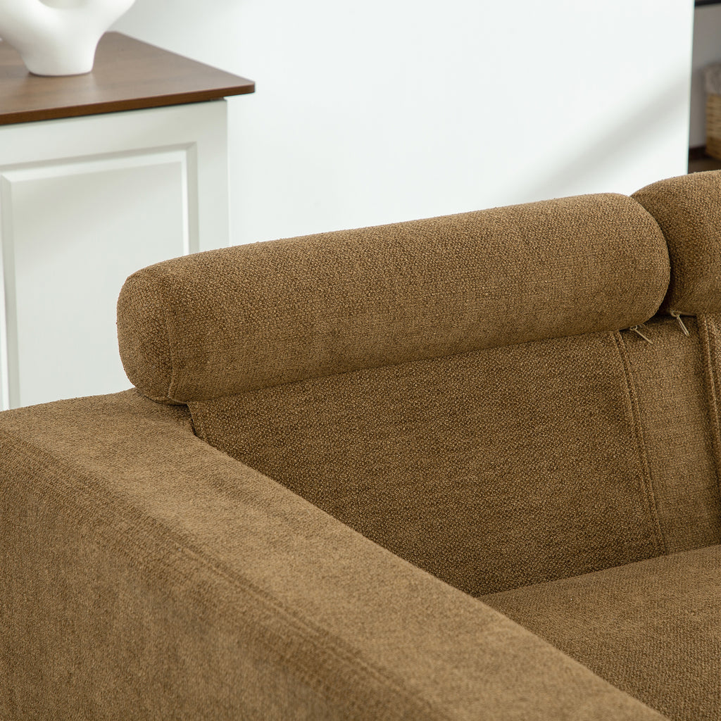 56.3" Wide Extra-Large Sofa Bed, Chenille