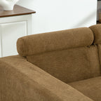 56.3" Wide Extra-Large Sofa Bed, Chenille