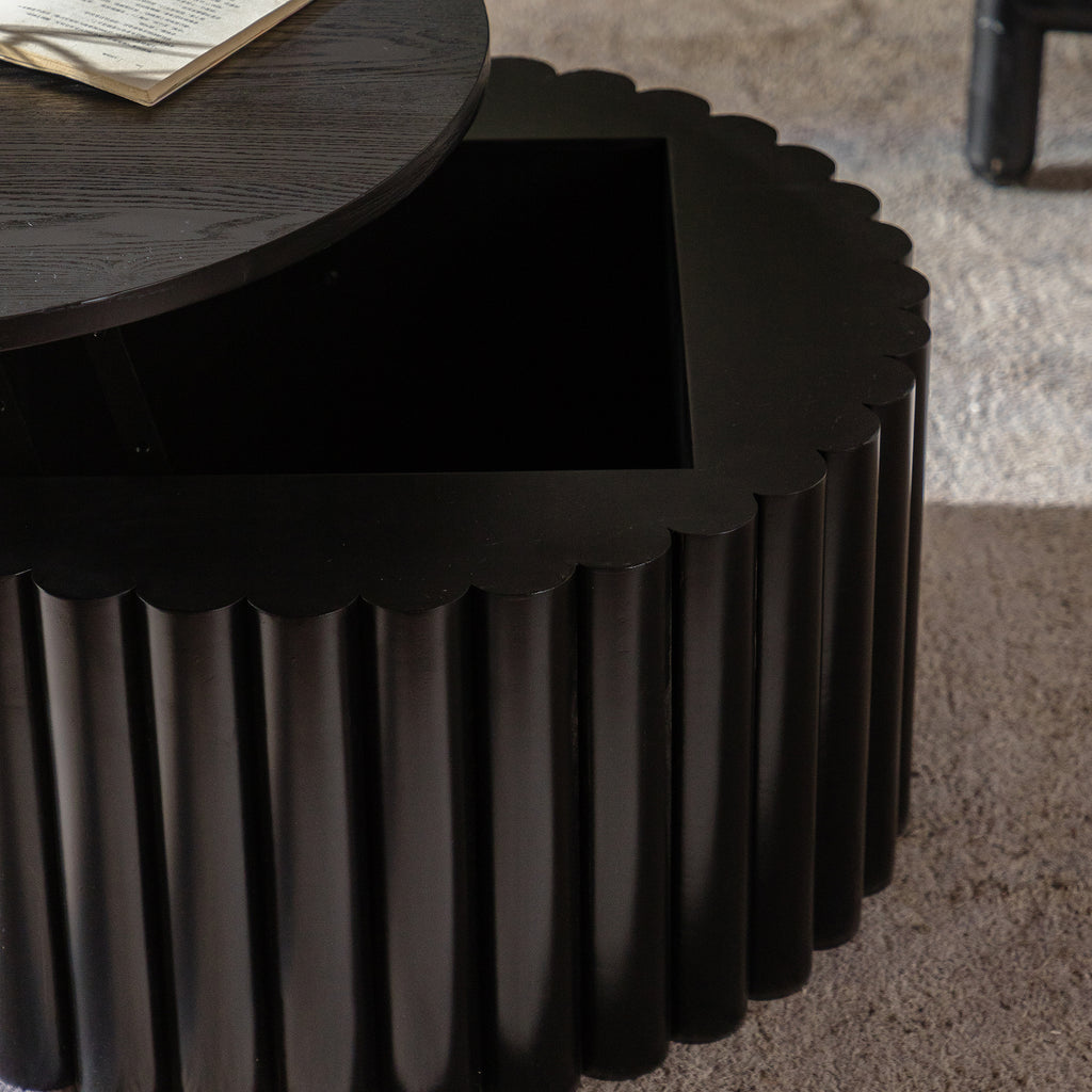 Round Coffee Table With Lift Function