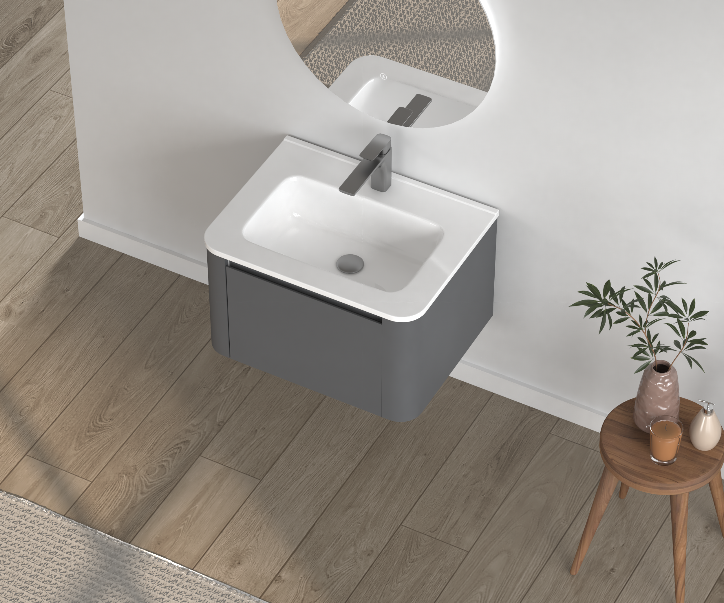 24" Floating Bathroom Vanity