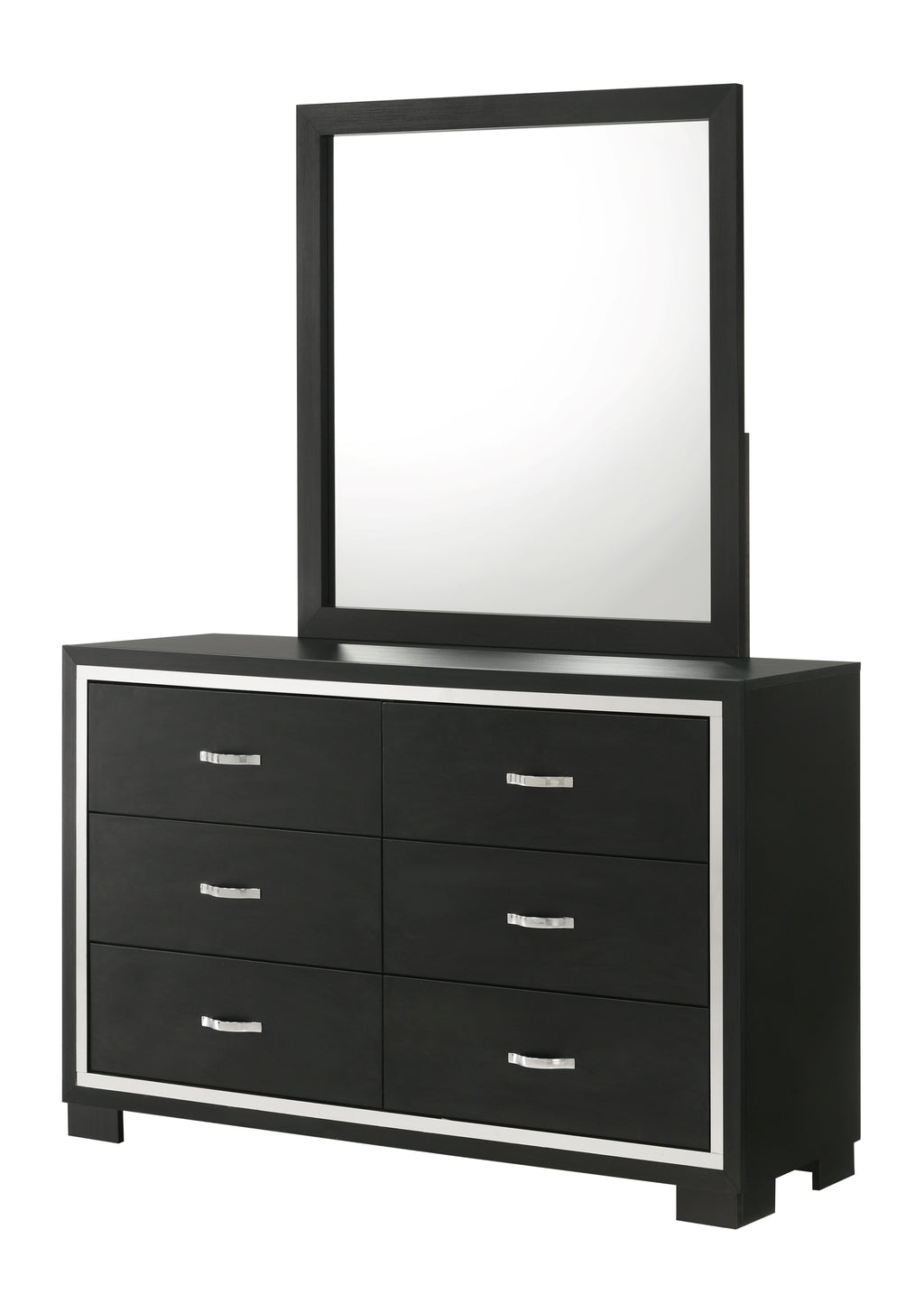Modern 1pc Glam 6-Drawer Dresser