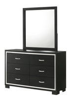 Modern 1pc Glam 6-Drawer Dresser