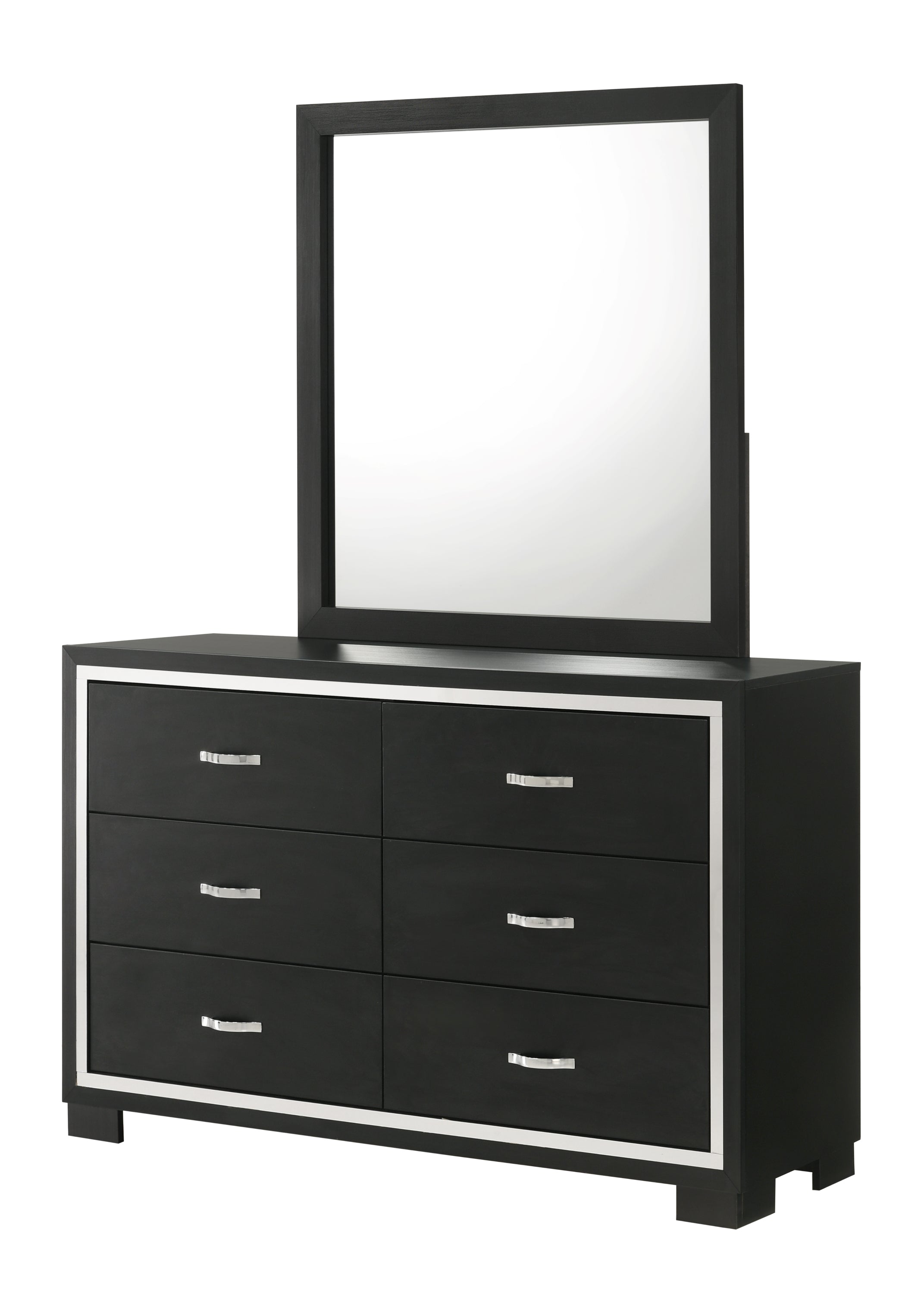 Modern 1pc Glam 6-Drawer Dresser