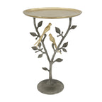 24-inch Metal Dual Bird Side Table