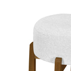 Vera Indoor Wooden Upholstered Barstool, Dark