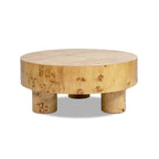 Nebula 35.5" Round Pillar Leg Coffee Table - Warm