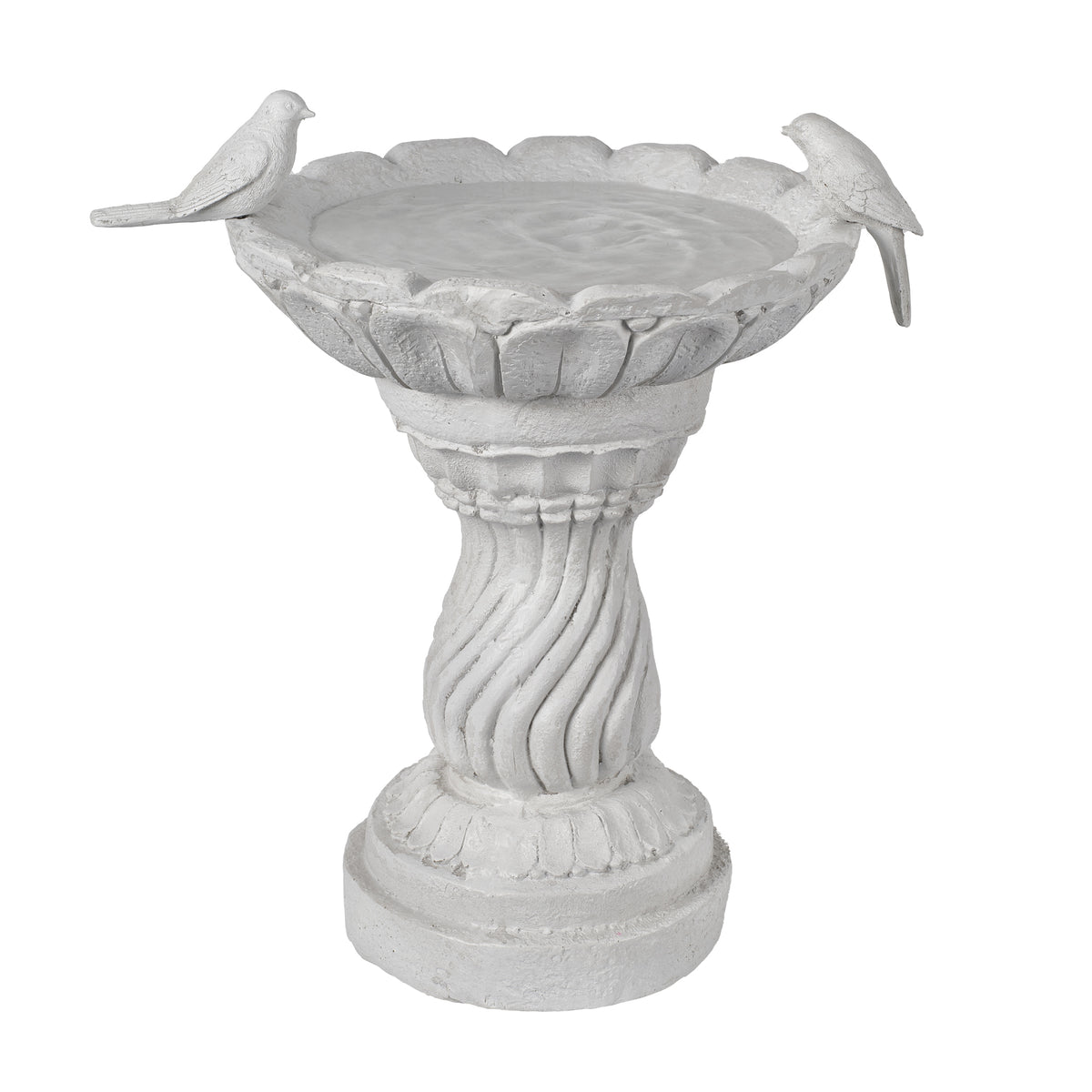 16.54" Garden Bird Bath Statue, Resin
