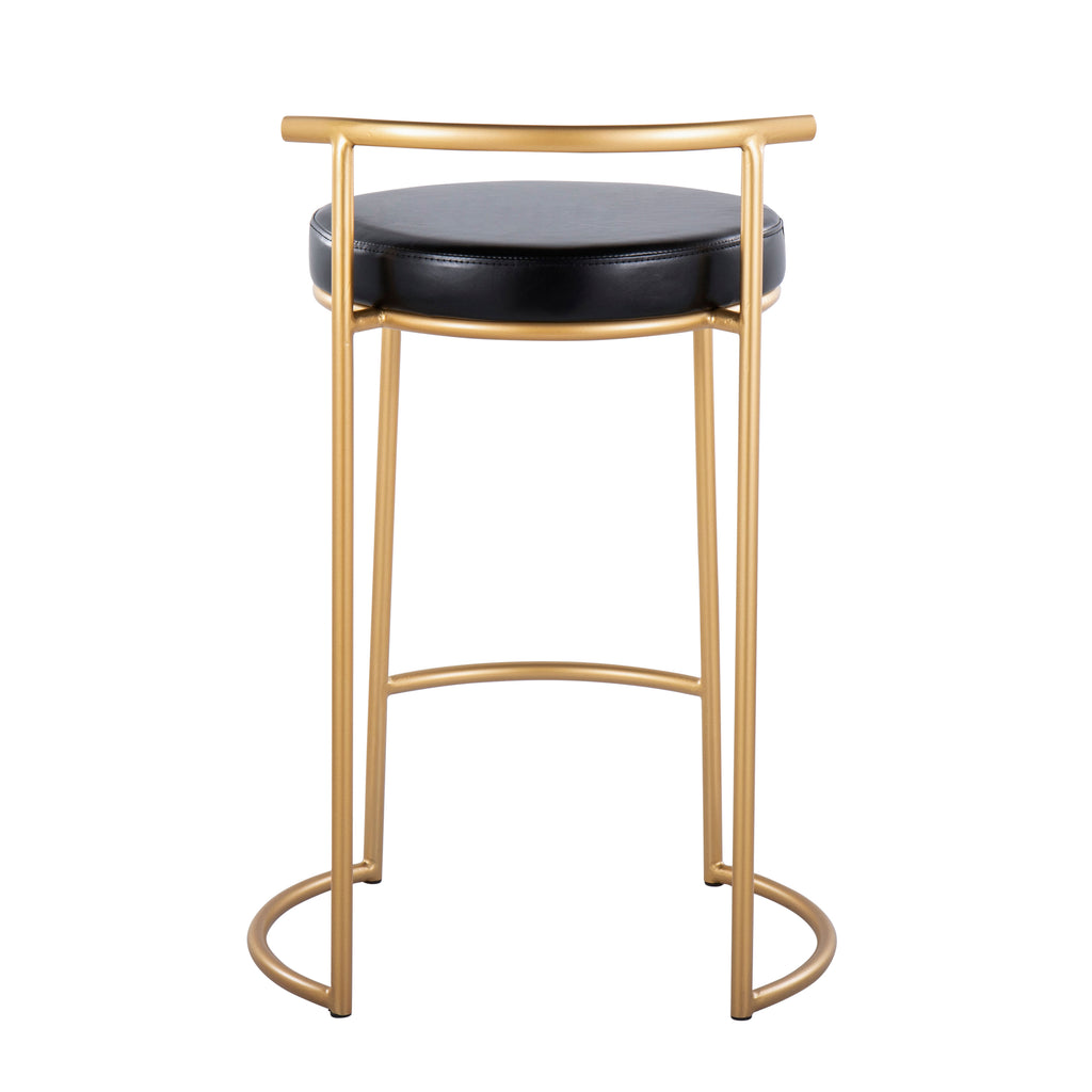 Round 26" Contemporary Fixed-Height Counter Stool
