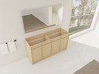 60" Freestanding Bathroom Vanity & 4 Soft-Close Cabinet Doors