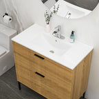 36"x18" White Rectangular Single Vanity Top