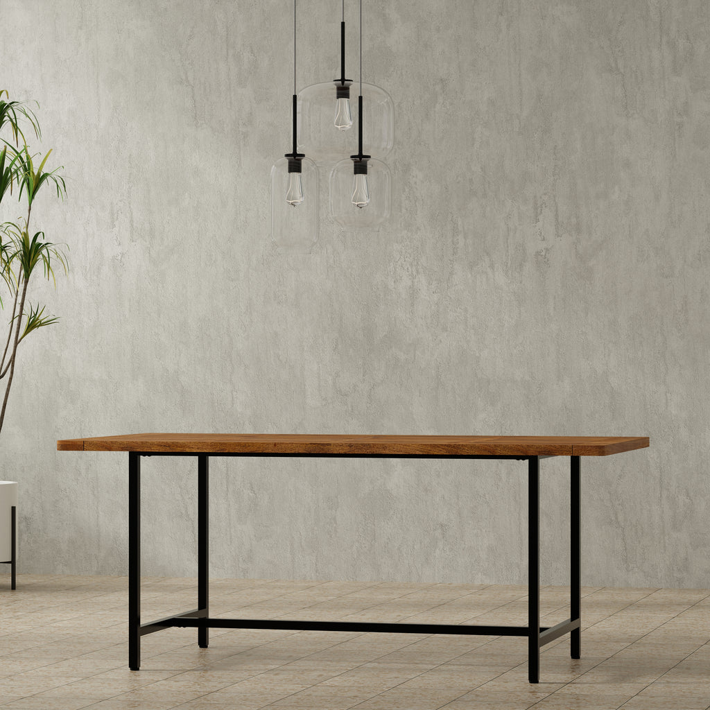 Campbell Dining Table in Burnt Wax