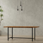 Campbell Dining Table in Burnt Wax