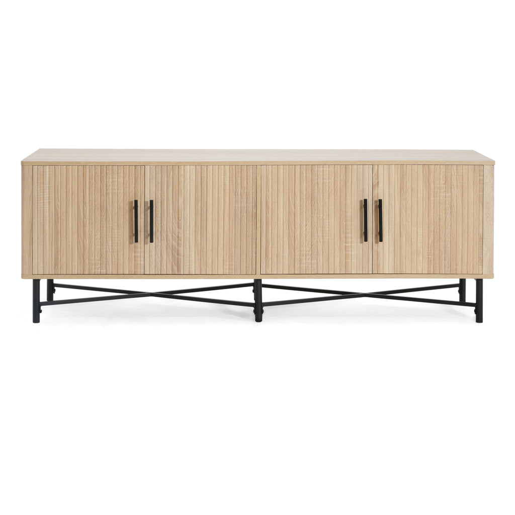 Functional 4-Door TV Cabinet