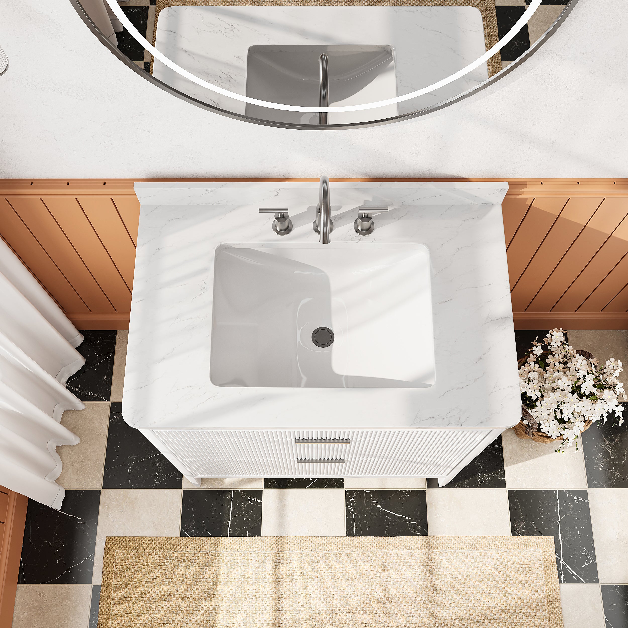 Fully Assembled 36-Inch Bathroom Vanity
